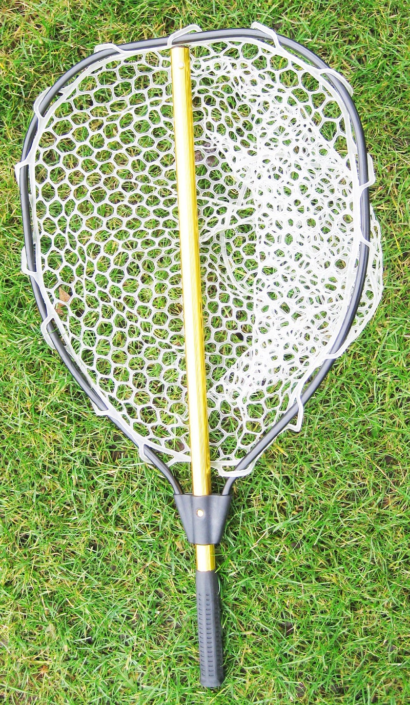KUFA Collapsable Aluminum landing net with rubber net (Hoop:20"x16";Total length:47") - Image 1